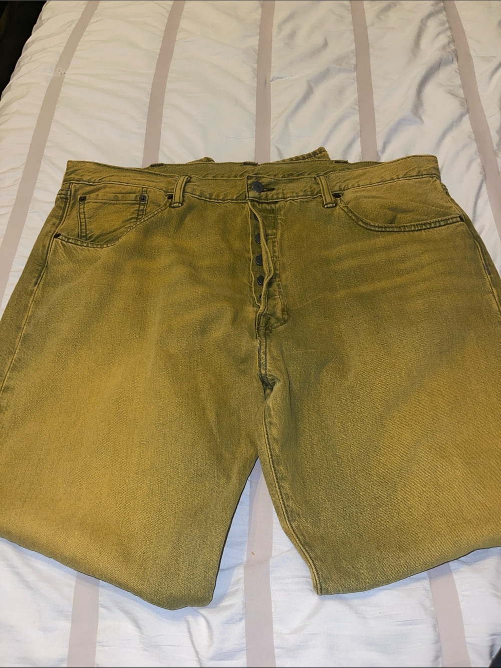 Levi's Olive Green Relaxed Jeans